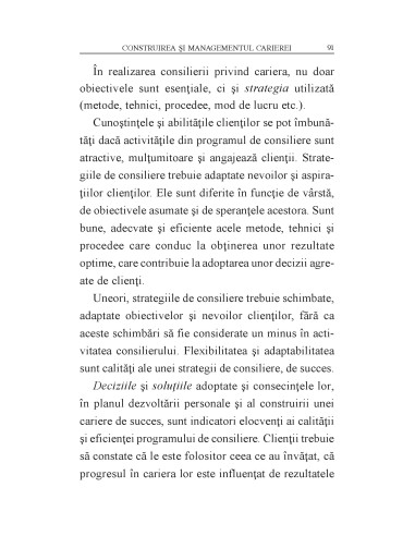 Consilierea privind cariera