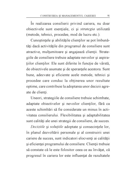 Consilierea privind cariera