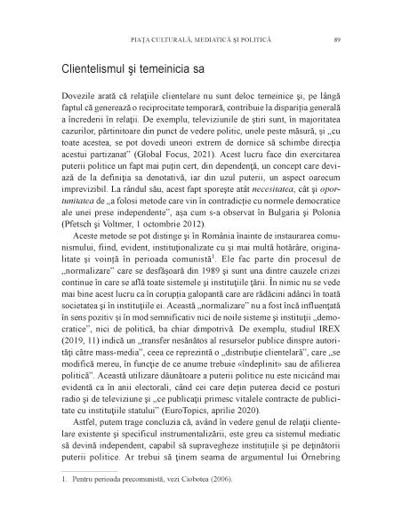 Rădăcinile culturale ale sistemului mass-media românesc