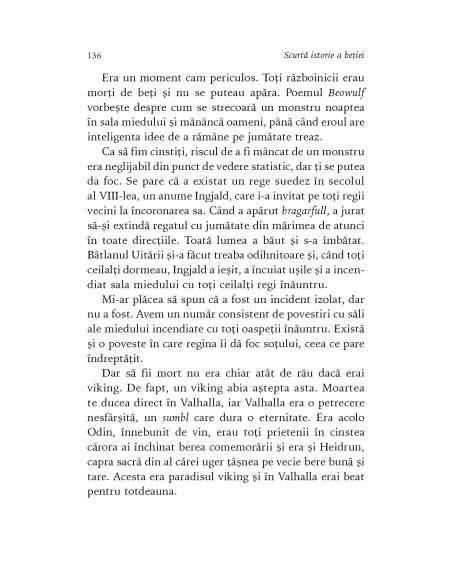 Scurtă istorie a beţiei