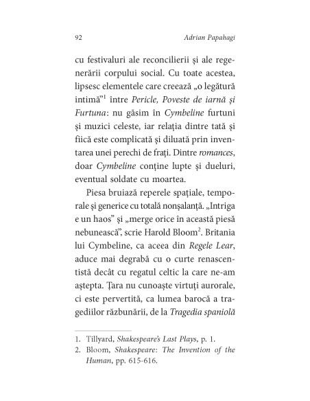 Shakespeare interpretat de Adrian Papahagi. Pericle * Cymbeline * Furtuna