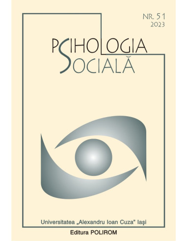 Psihologia socială. Buletinul Laboratorului Psihologia câmpului social. 51 (I)/2023
