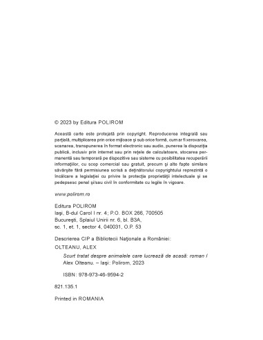 Scurt tratat despre animalele care...