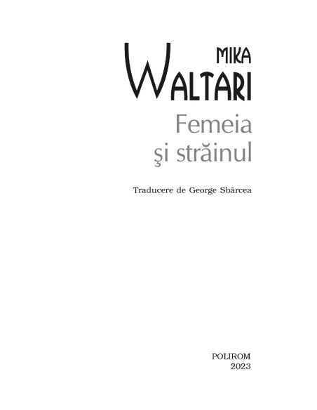 Femeia şi străinul