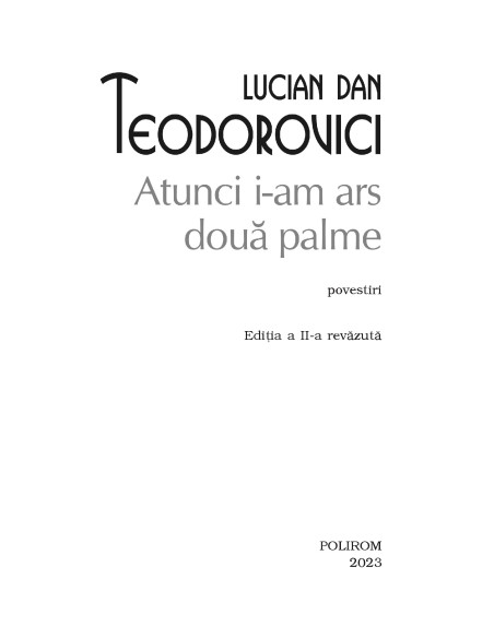 Atunci i-am ars două palme