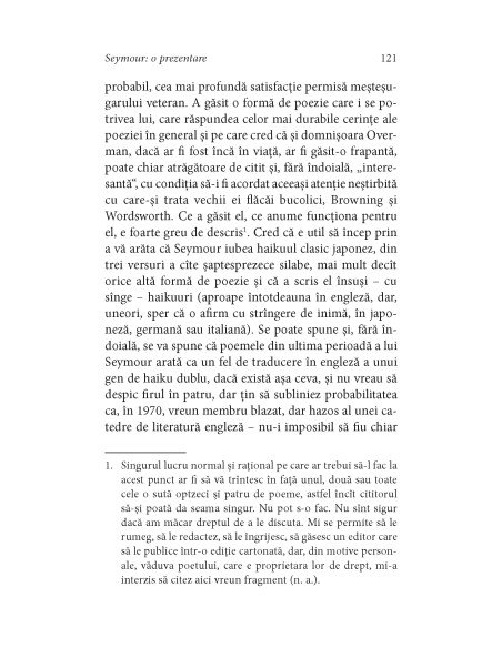 Dulgheri, înălţaţi grinda acoperişului şi Seymour: o prezentare