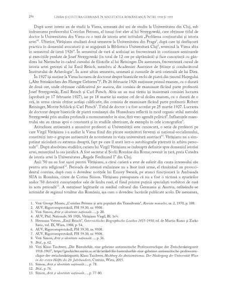 Limbă şi cultură germană în România (1918-1933). Volumul I