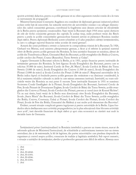 Limbă şi cultură germană în România (1918-1933). Volumul II