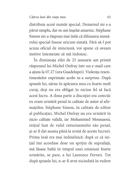 Câteva luni din viaţa mea