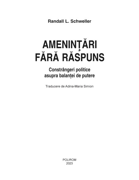 Ameninţări fără răspuns