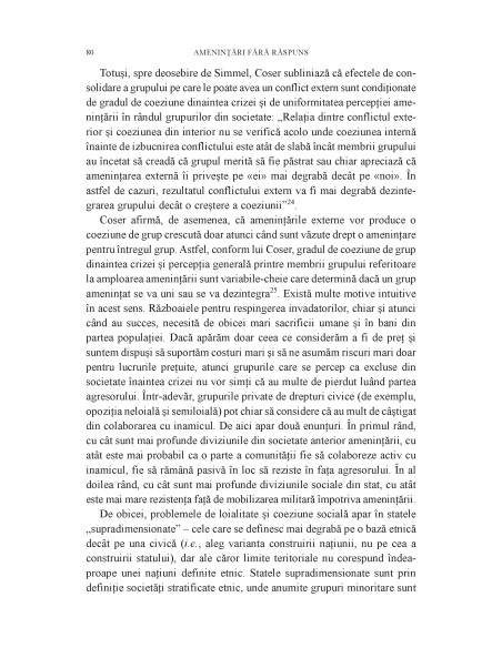 Ameninţări fără răspuns