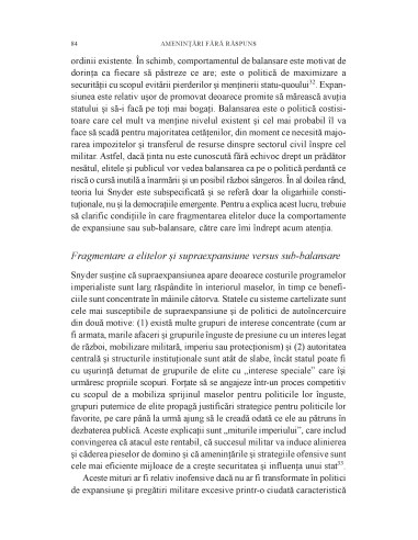 Ameninţări fără răspuns