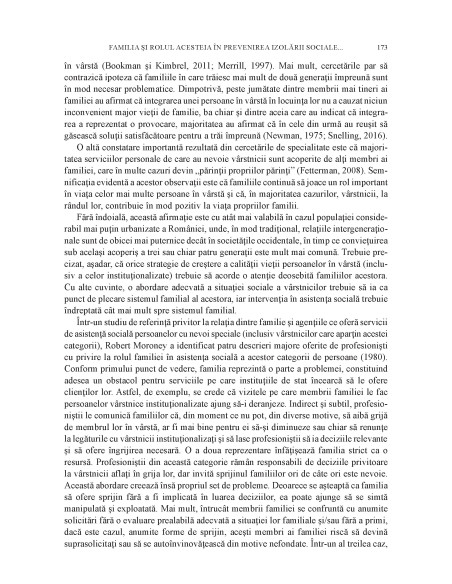 Asistenţa persoanelor vârstnice în instituţii rezidenţiale