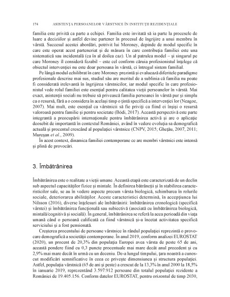 Asistenţa persoanelor vârstnice în instituţii rezidenţiale