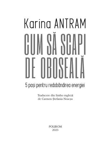 Cum să scapi de oboseală