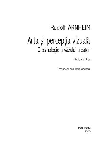 Arta şi percepţia vizuală