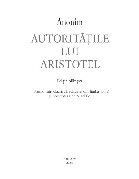 Autorităţile lui Aristotel