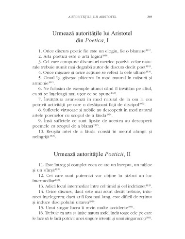 Autorităţile lui Aristotel Autorităţile lui Aristotel