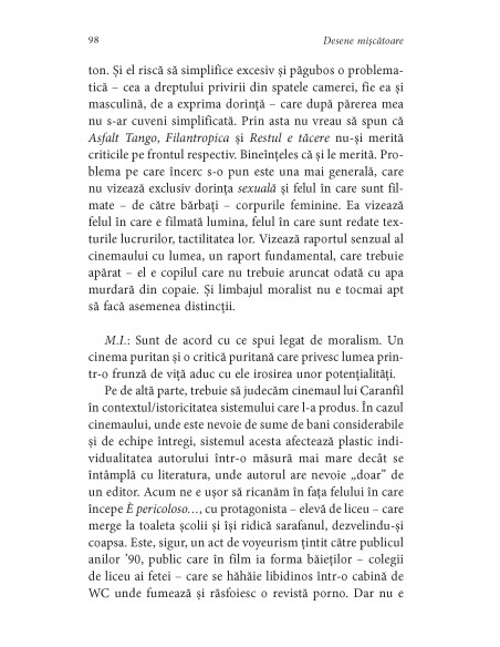 Desene mişcătoare. Dialoguri despre critică şi cinema
