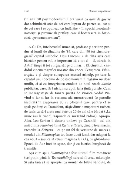Desene mişcătoare. Dialoguri despre critică şi cinema