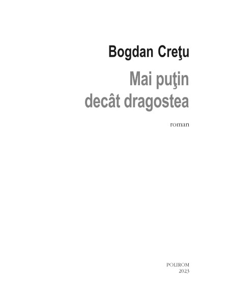 Mai puţin decât dragostea