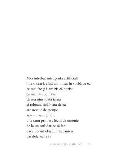 cum reuşeşti, viaţa mea
