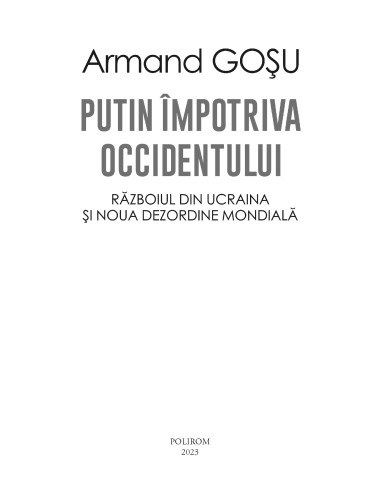 Putin împotriva Occidentului