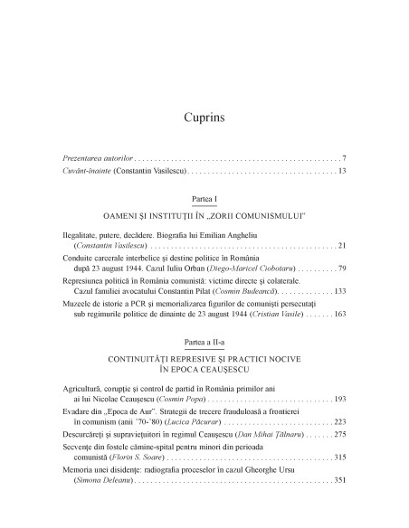 Abuz, traumă, memorie. Realităţi şi consecinţe ale comunismului românesc