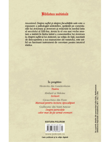 Despre suflet şi despre facultăţile sale