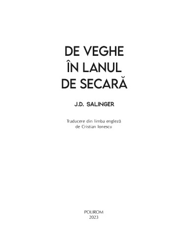 De veghe în lanul de secară