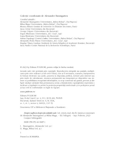 Despre suflet şi despre facultăţile sale