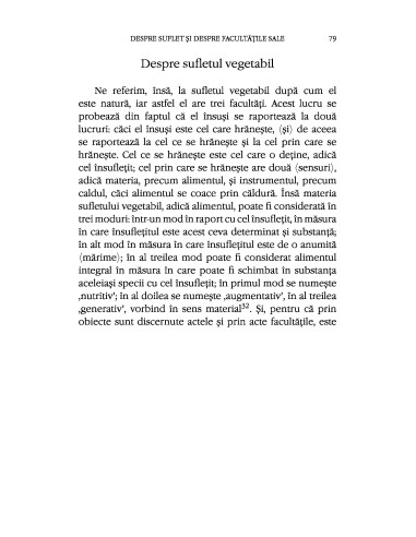 Despre suflet şi despre facultăţile sale