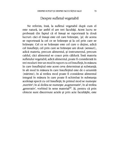 Despre suflet şi despre facultăţile sale