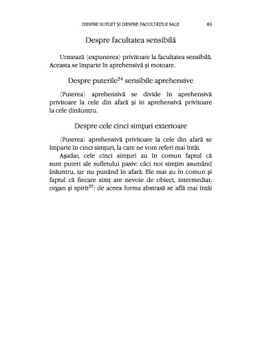 Despre suflet şi despre facultăţile sale