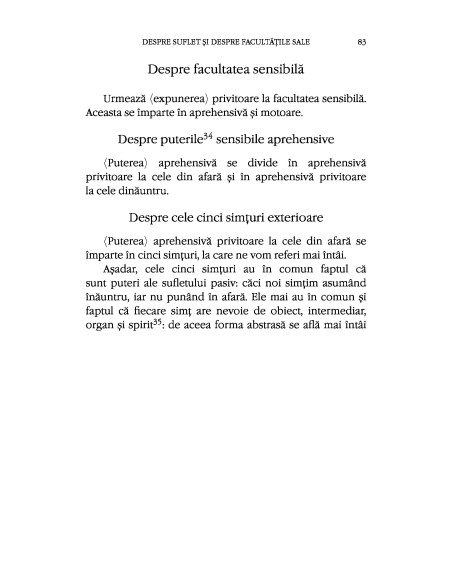 Despre suflet şi despre facultăţile sale
