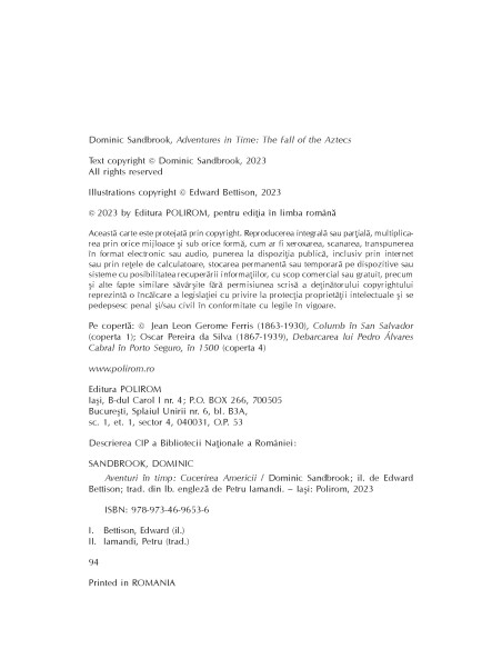 Aventuri în timp. Cucerirea Americii