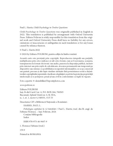 Psihologia copilului în 12 întrebări