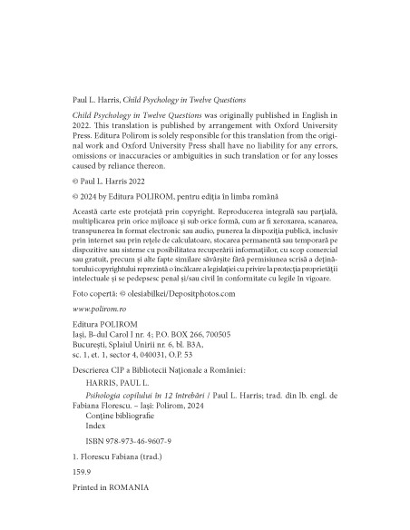 Psihologia copilului în 12 întrebări