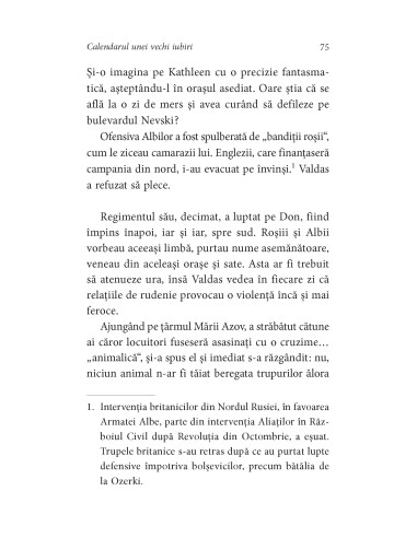 Calendarul unei vechi iubiri