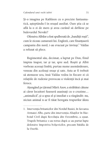 Calendarul unei vechi iubiri