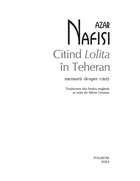 Citind Lolita în Teheran