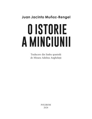 O istorie a minciunii
