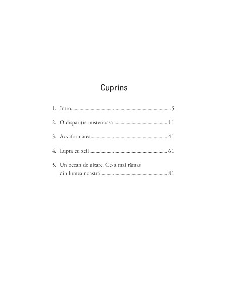 Anisia şi oceanul de uitare