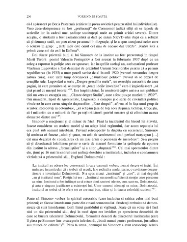 Vorbind în şoaptă. Viaţa privată în...