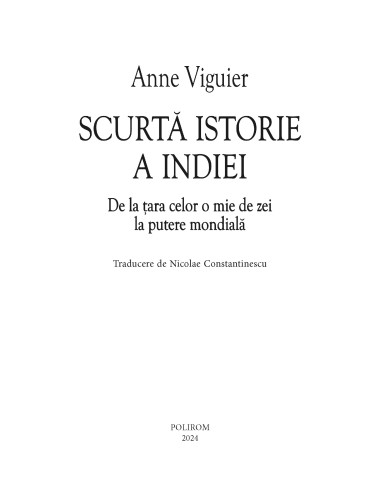 Scurtă istorie a Indiei Scurtă istorie a Indiei