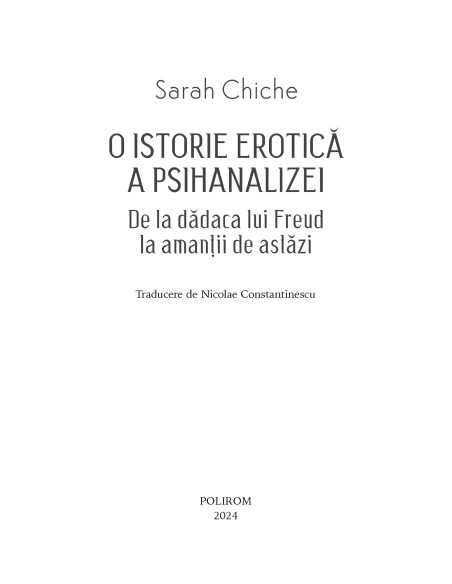 O istorie erotică a psihanalizei