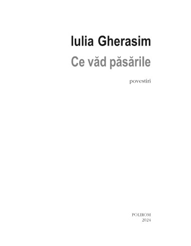 Ce văd păsările Ce văd păsările