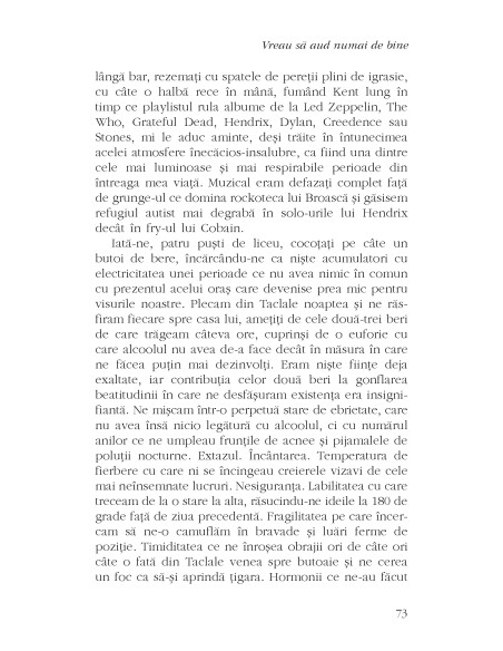 Vreau să aud numai de bine