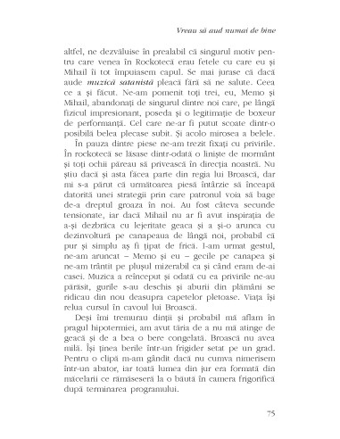 Vreau să aud numai de bine