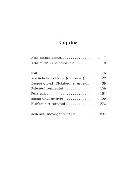 Despre Clovni: Dictatorul şi Artistul